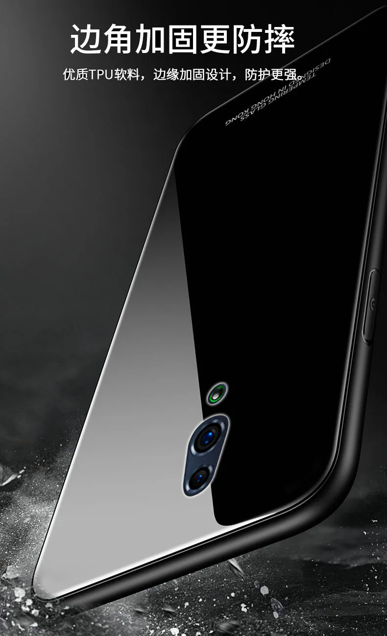 Для OPPO Reno 10x zoom чехол жесткий закаленное стекло с подставкой Кольцо Магнит