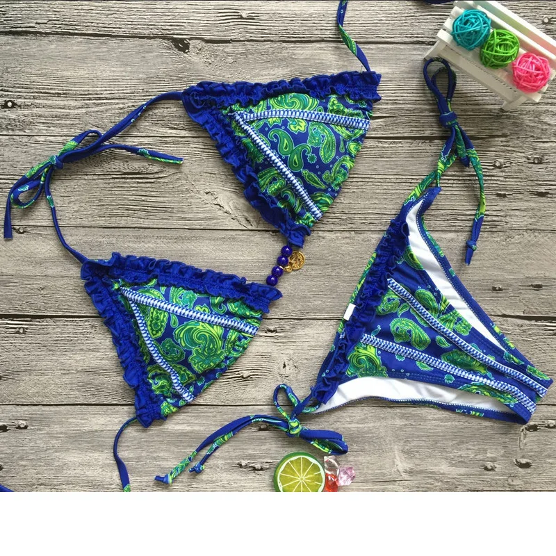 Сексуальные Строка Микро Бикини стринги Для женщин 2018 короткий топ купальник