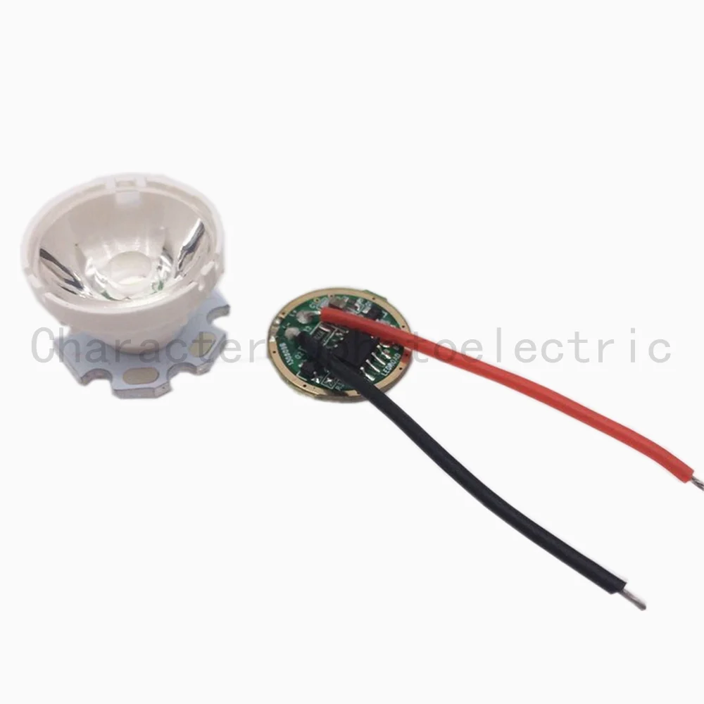 1 комплект Cree XM-LED T6 Белый с 16 мм/20 мм Звезда PCB светильник+ 3,7 в драйвер+ 15 градусов объектив с держателем