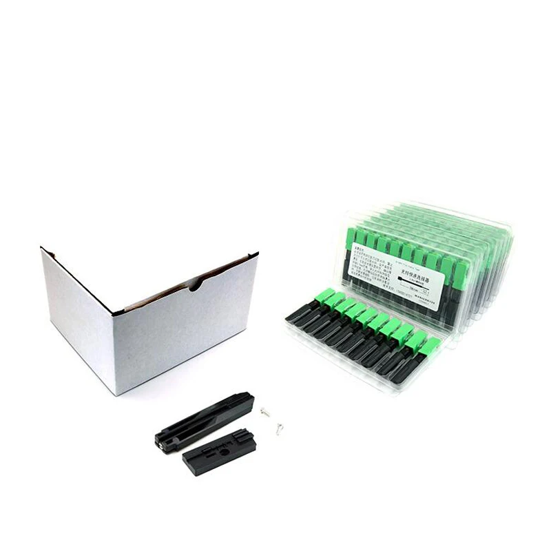 

Free shipping BLHLI 100PCS/box FTTH SCAPC single-mode fiber optic SC APC quick connector SC APC FTTH Fiber Optic Fast Connector