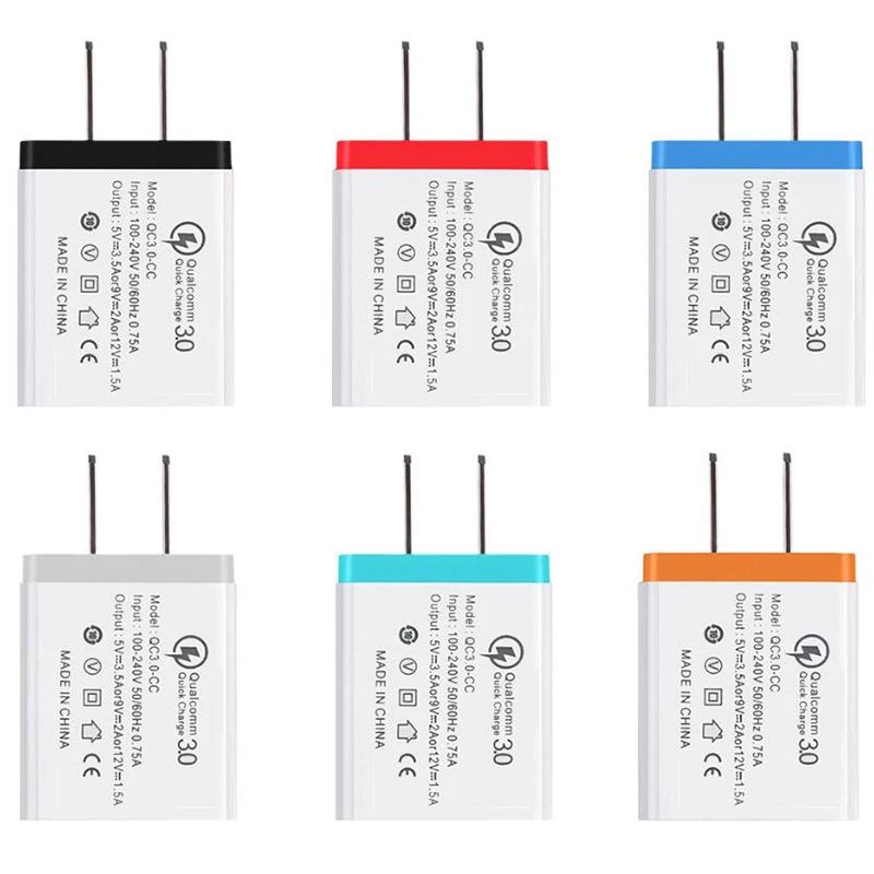 BRSUANG универсальное 5V настенное зарядное устройство 3 0 быстрое EU US Plug USB для iPhone
