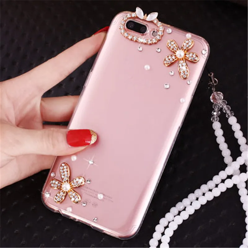 XSMYiss Bling Rhinestone Diamond Phone Case For Samsung S6 S7 S8 S9 S10 S11 PLUS Lite Note 5 8 9 10 Plus Clear Crystal Cover |