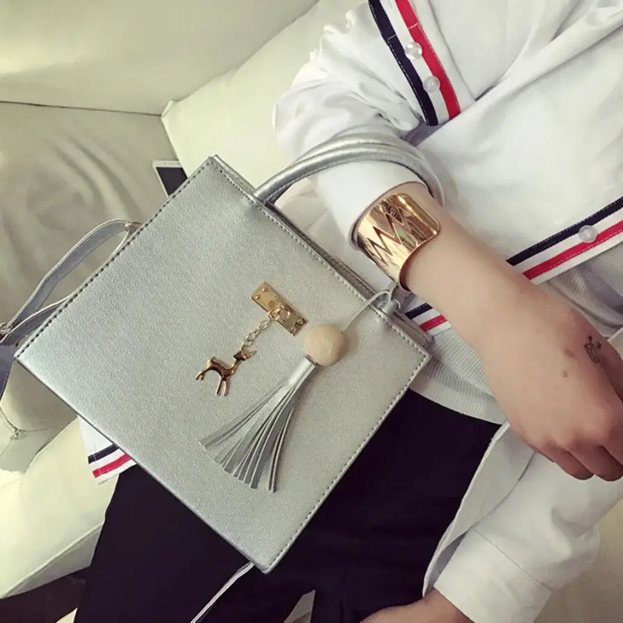 Molave сумка новый высокого качества Модные кожаные олень кисточкой Crossbody Сумочка