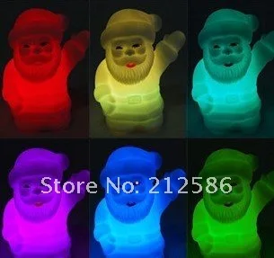 Праздничная распродажа с батареей дед мороз из светодиодов дети ночник