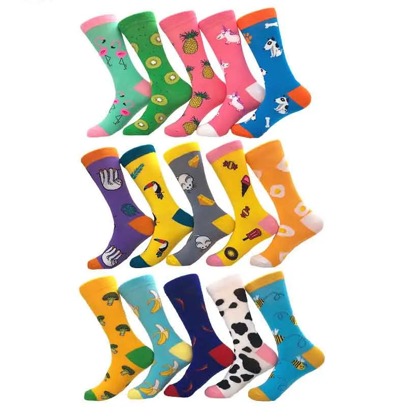 

[COSPLACOOL]Animal Cool Socks Short Funny Banana/Pineapple Cotton Male Socks Women Unisex Happy Socks Female Calcetines Mujer