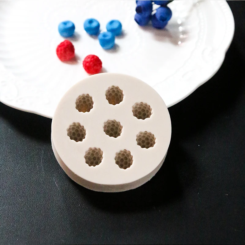 Силиконовые стерео черники Raspberry формы шоколада для печенья помадок пирожных