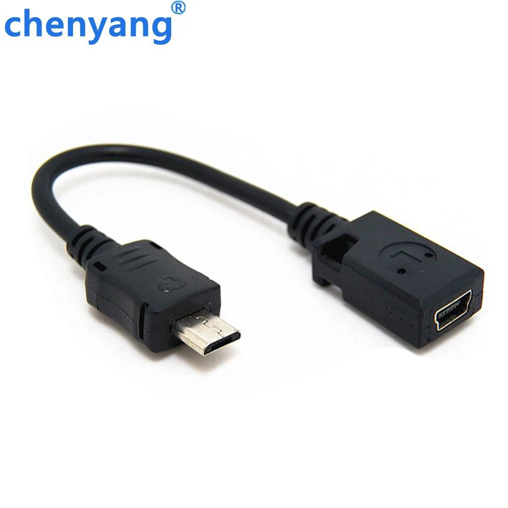 10 см микро USB папа к Мини usb гнездовой Конвертер Разъем передачи данных