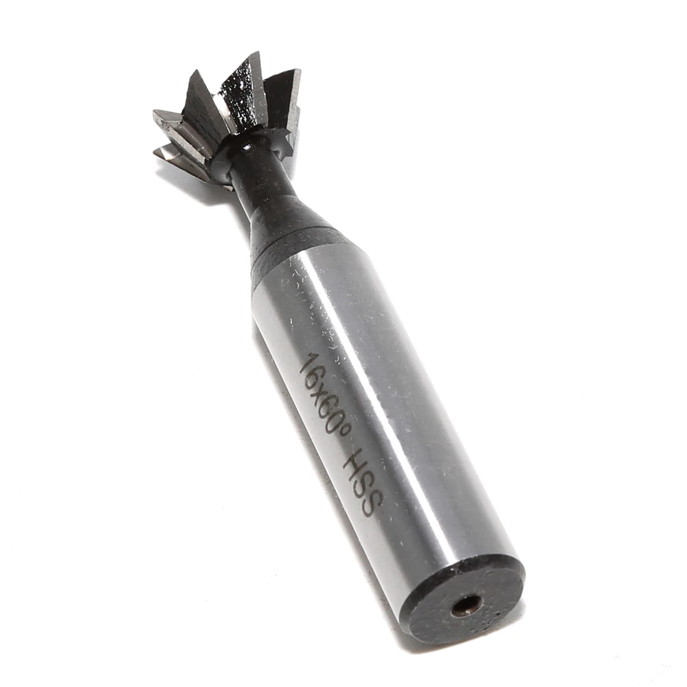 

1PC HSS 16x60degree Straight Shank Dovetail Cutter End Mill 10 Flutes Milling Cutter