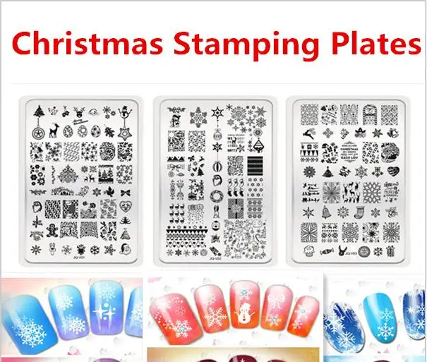

Nail Art Image nail art design Stamp Stamping Plates Manicure Template Christmas decoration Designs