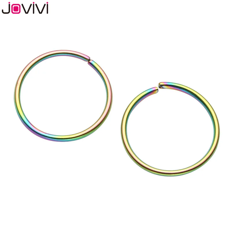 Кольцо для пирсинга JOVIVI из нержавеющей стали 316L 1 пара многофункциональное 20 г |