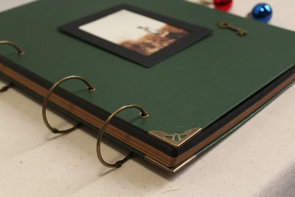 36*26 см 76P большой темно зеленый горизонтальный и вертикальный фотоальбом DIY для