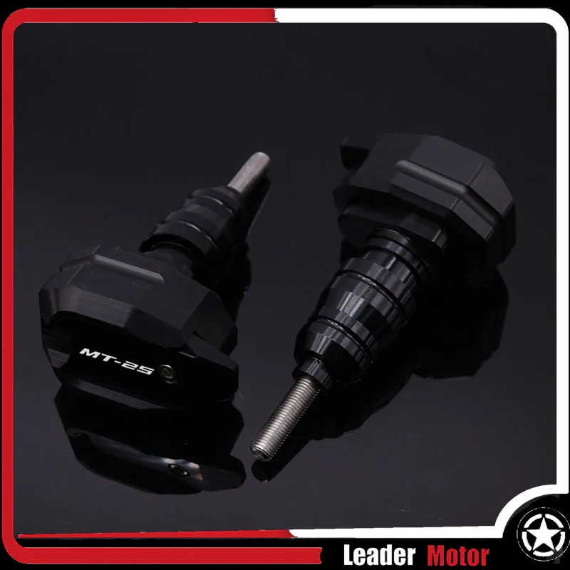 Black logo (MT-25) Подходит для YAMAHA MT-03 MT-25 YZF-R3 YZF-R25 YZF R3 YZF R25 защита от падения рамки слайдер обтекателя гвардии Анти ночлега протектор - Цвет: Black logo (MT-25)