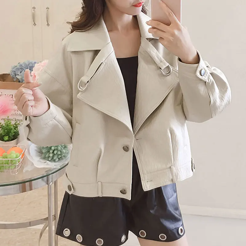 Специальная новая куртка из искусственной кожи Женская куртка на молнии Punto Blouson Moto Женская куртка Chaqueta tachas campera mujer зеленый