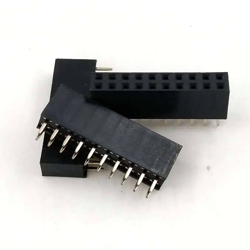 20 шт./лот штыревой разъем 2x10 Pin 2 54 мм Шаг двухрядный женский прямой шаг Бесплатная