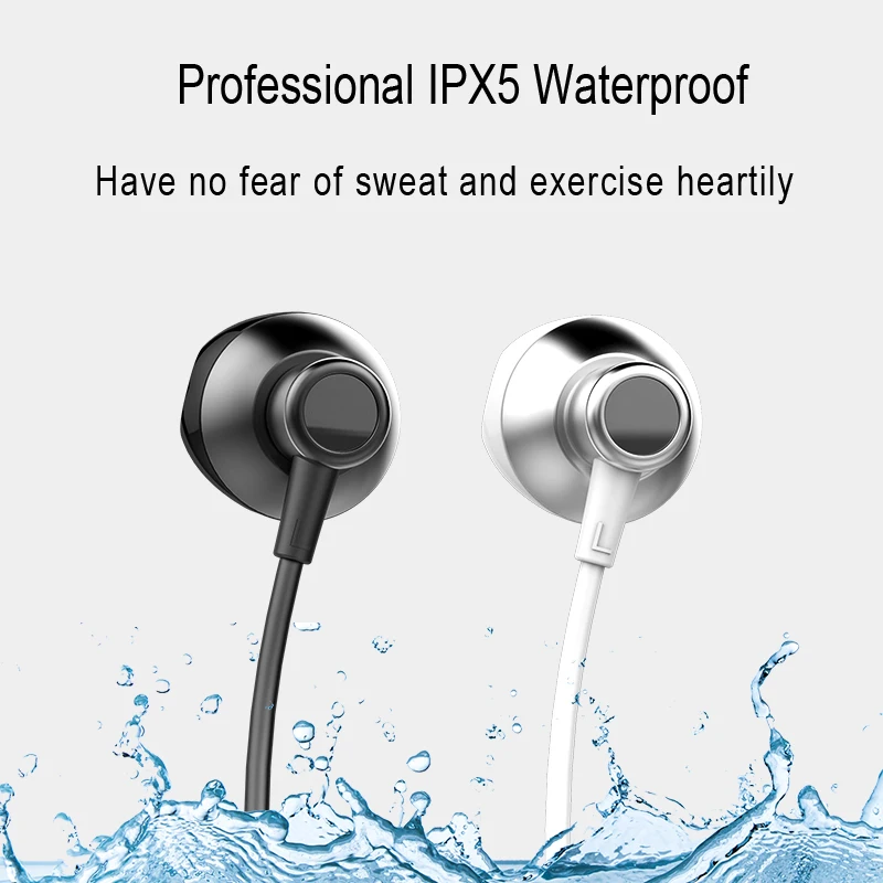Waterproof Bluetooth Headset Wireless Headphone 3D Stereo Sport Earphone Handsfree 5.0 | Электроника