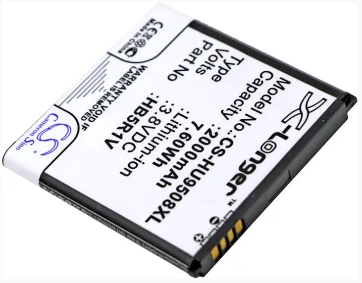 Cameron Sino 2000mAh battery for HUAWEI HN3-U01 Honor 2 3 II Quad U9508 HB5R1V Mobile SmartPhone Battery | Мобильные телефоны и