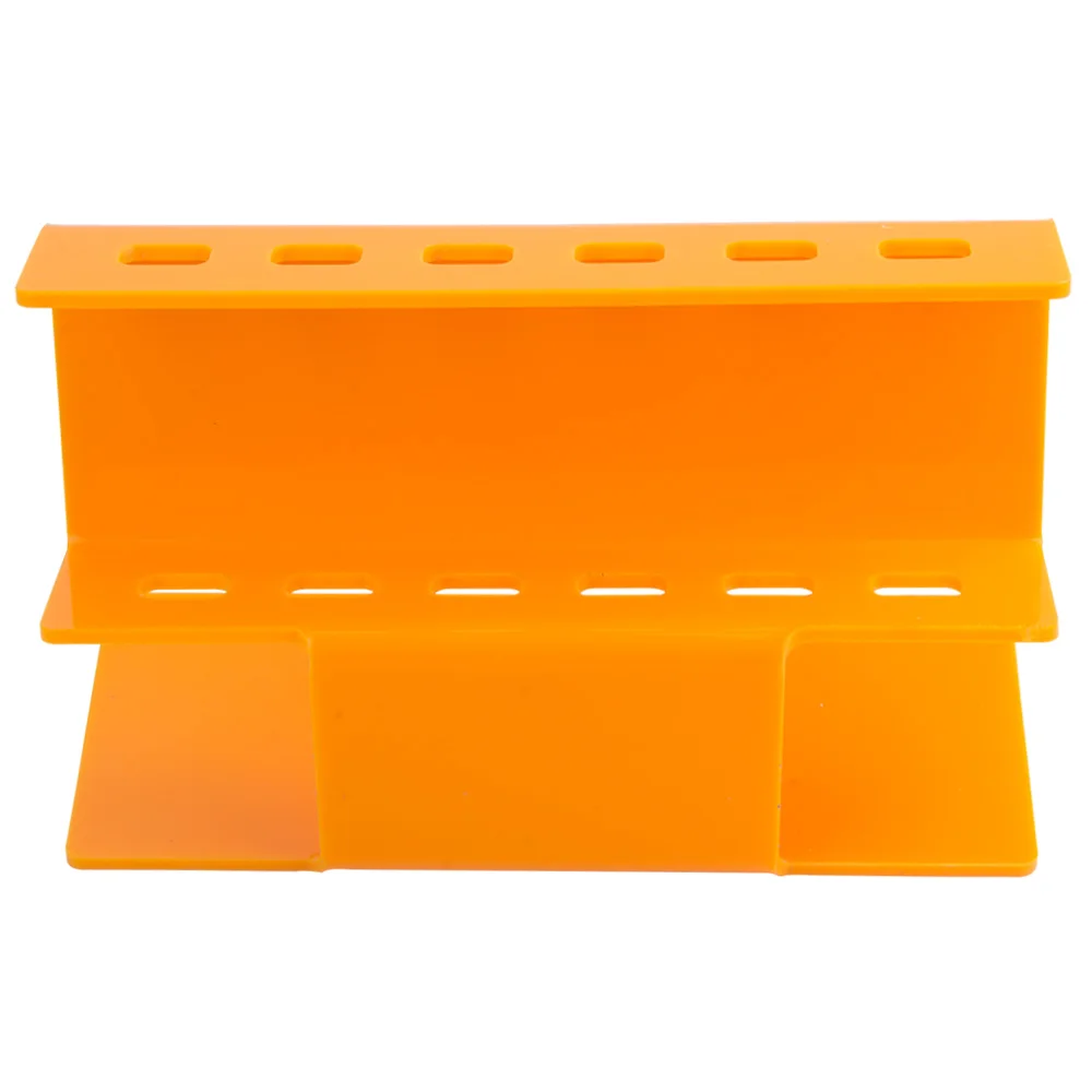 Подставка для щипцов из акрила 1 шт. для наращивания ресниц, удобный держатель позиций для ложных бровей и полок для 6 шт. инструментов для макияжа.