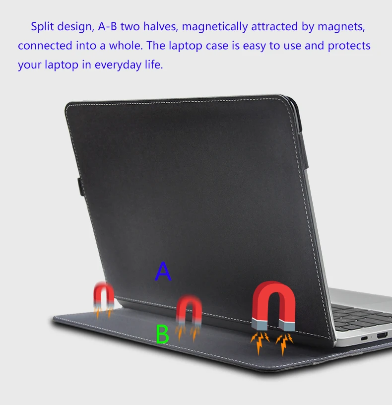 Чехол для ноутбука HuaWei Honor MagicBook 14 дюймов, Раздельный дизайн, ПУ защитный чехол, кожаный чехол для Honor MagicBook 14, чехол для ноутбука, подарки