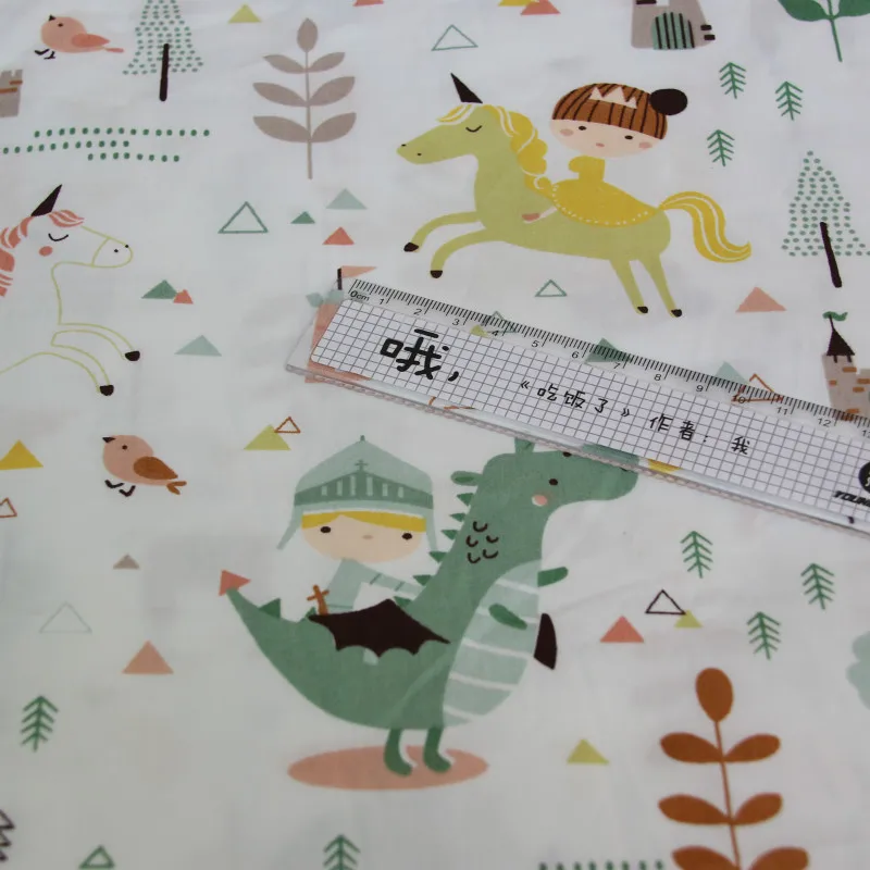 

buulqo Girl Cotton Fabric Kids Cotton Patchwork Cloth DIY Sewing Quilting Fat Quarters Material For Baby&Child