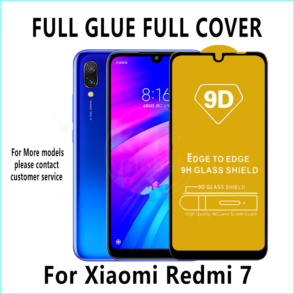 9H полный клей 9D полное покрытие закаленное стекло для Xiaomi 9SE Redmi Note 7 Pro GO Защитная