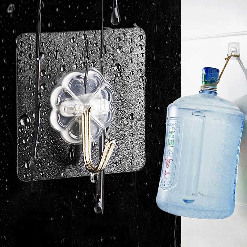 8 шт. самоклеющиеся полки для ванной комнаты кухонный органайзер вешалка клейкие