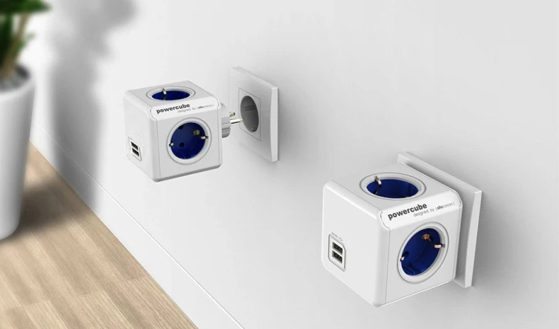 Allocacoc EU вилка power cube электрическая USB розетка EU вилка power Strip Мульти адаптер гнезда расширения адаптер для путешествий умный дом использование