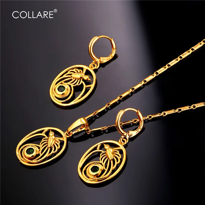 Женский комплект из колье и серёг с фианитом|earring necklace set|jewelry sets for womennecklace set |
