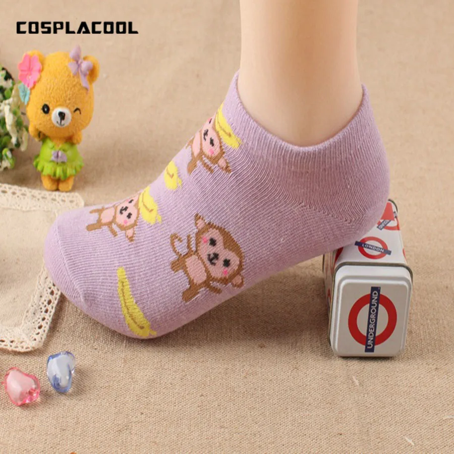 [COSPLACOOL] милые носки с мелким носком Высококачественные женские 5 цветов Новинка