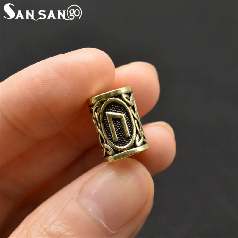 Бронзовые бусины разделители для бороды разного цвета скандинавский Викинг