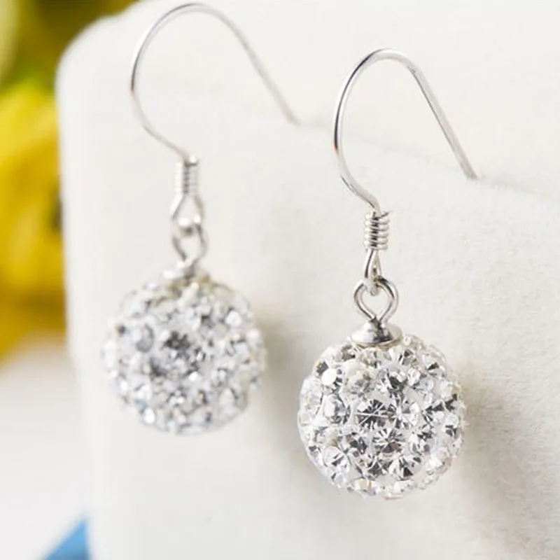 Модные 10 мм белые фиолетовые зеленые синие красные розовые цвета шампанского S925