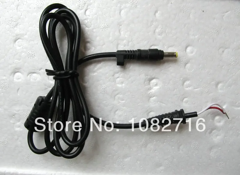 2pcs DC Plug Tip 4.8x1.7mm male cable power adapter connector cord For Asus HP Sharp etc. Laptop Notebook 1.18m Free shipping |