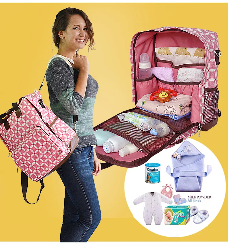 

Promition! Fashion Mommy Bag Italia Style Baby Diaper Bag Mummy Bag Nappy Bags