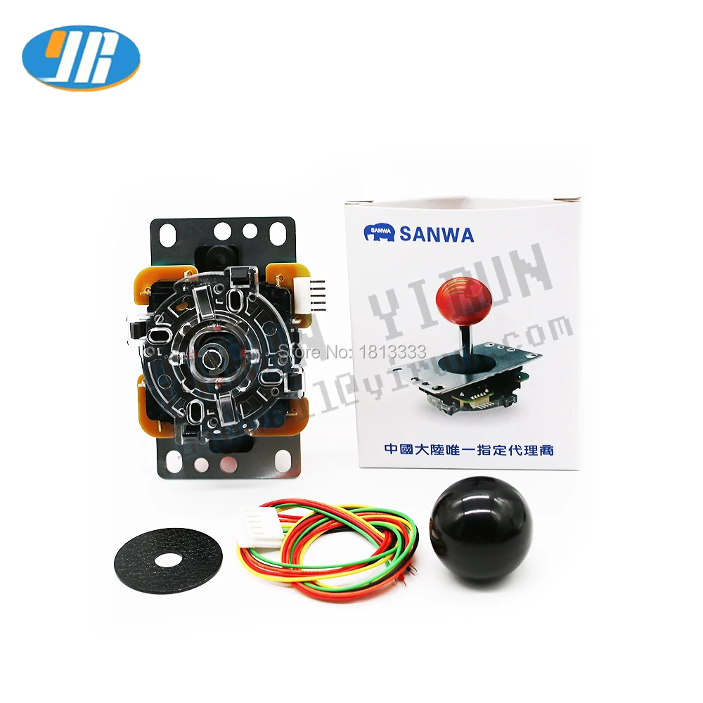 Японский Sanwa Джойстик JLF-TP-8YT бои рокер с Topball и 5pin провод для Jamma аркадная игра часть