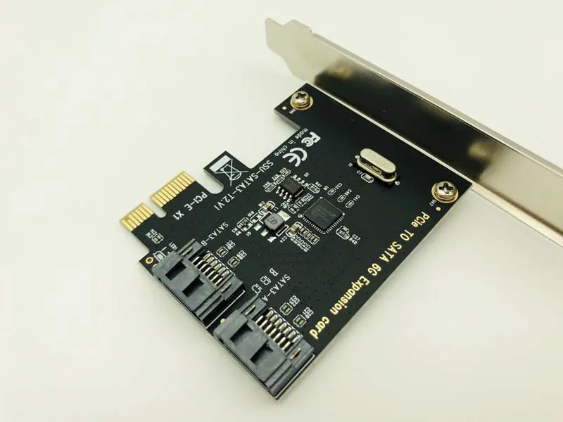 H1111Z Плата расширения PCI E SATA 1X 4X 8X 16X карты Express 3 0 2 Порты и разъёмы III 6 Гбит/с платы