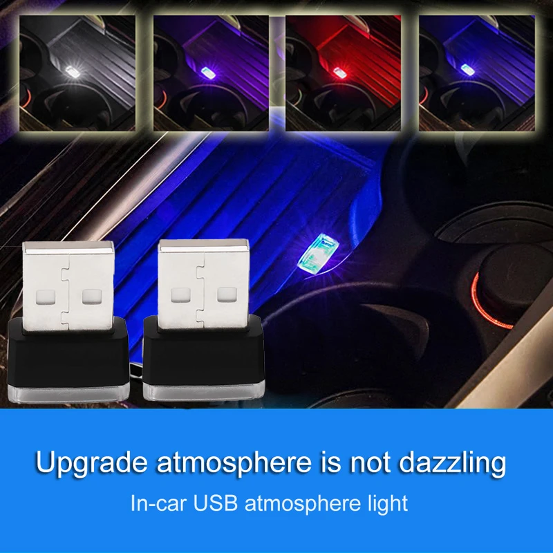 Дропшиппинг мини-светодиод машины светильник для салона автомобиля USB