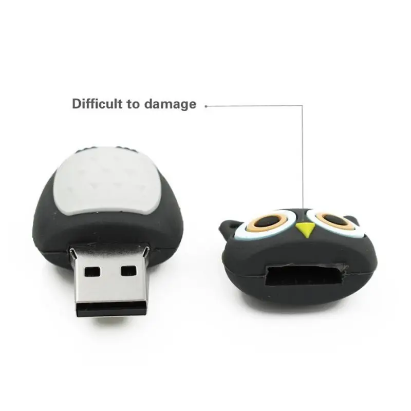 Usb флэш накопитель с мультяшным 2 0 диском 64 Гб/32 ГБ флеш USB изображением совы 128 usb