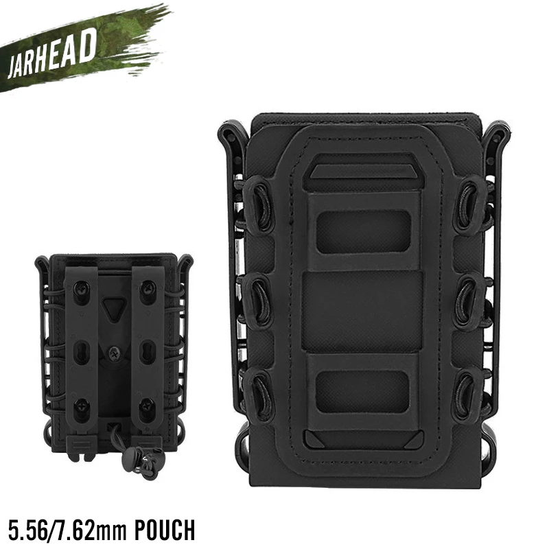 5.56-Black 5,56 мм/7,62 мм/9 мм быстро маг Чехол Тактический Подсумок Чехол Molle ремень быстро прикрепить Перевозчик кобура 5,56 7,62 9 мм чехол - Цвет: 5.56-Black