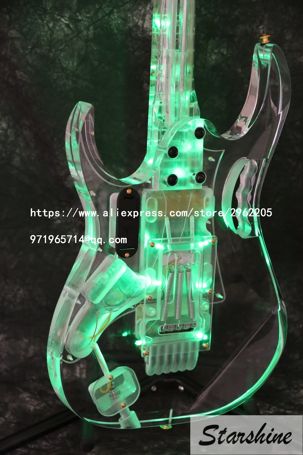 Бесплатная доставка Nstock Starshine SR LBC 033 цветная кристальная Электрогитара зеленый