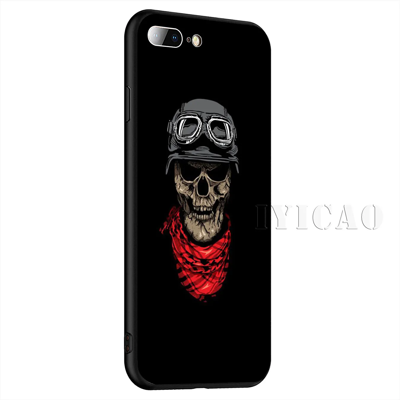 IYICAO мало смерть с косой Скелет Мягкий силиконовый чехол для iPhone XR X XS Max 8 7 6 S Plus 5 5S SE