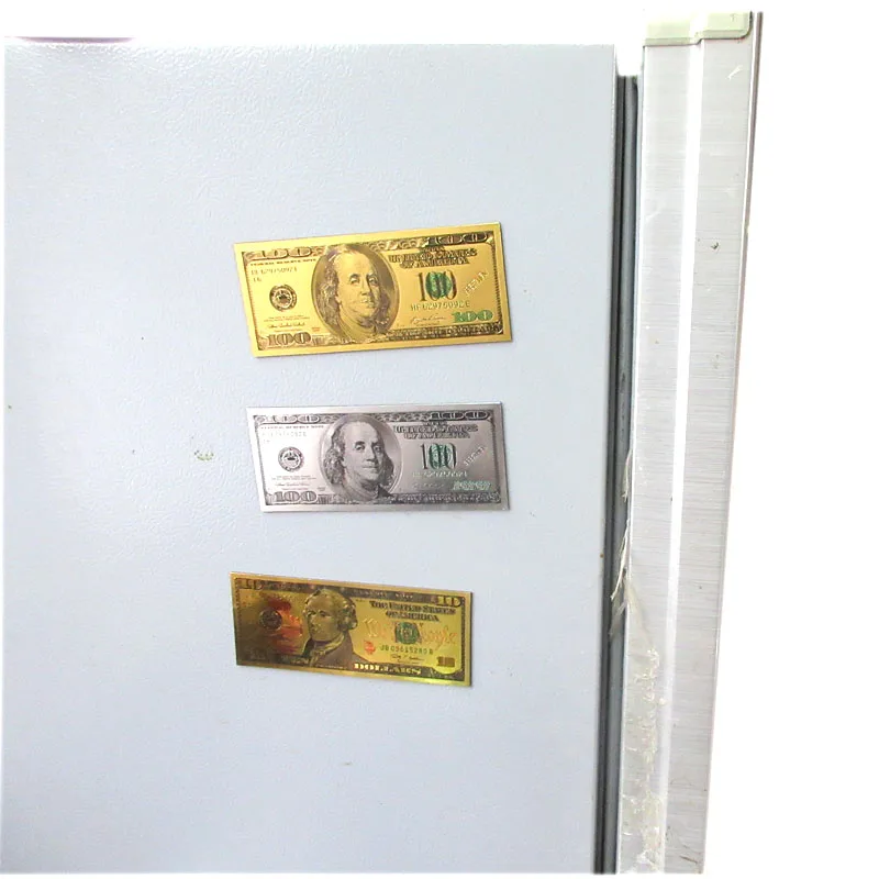 Магниты на холодильник в форме 100 долларов магниты подарочные изделия из смолы
