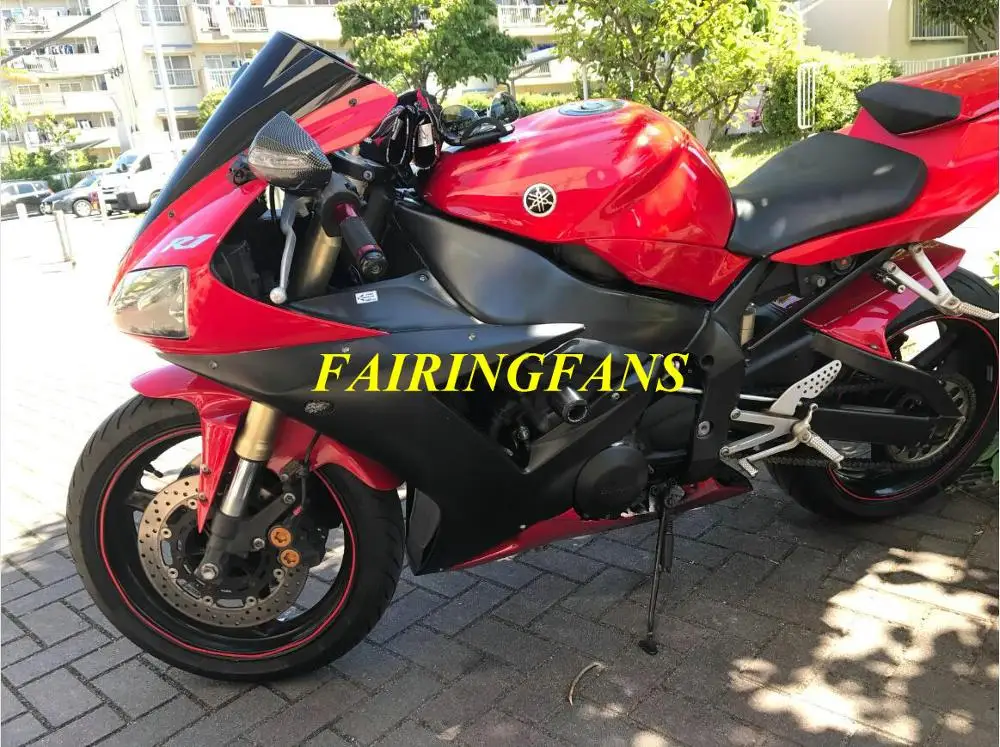 Набор обтекателей для мотоцикла YAMAHA YZFR1 02 03 YZF R1 YZF1000 2002 2003 АБС пластик красный