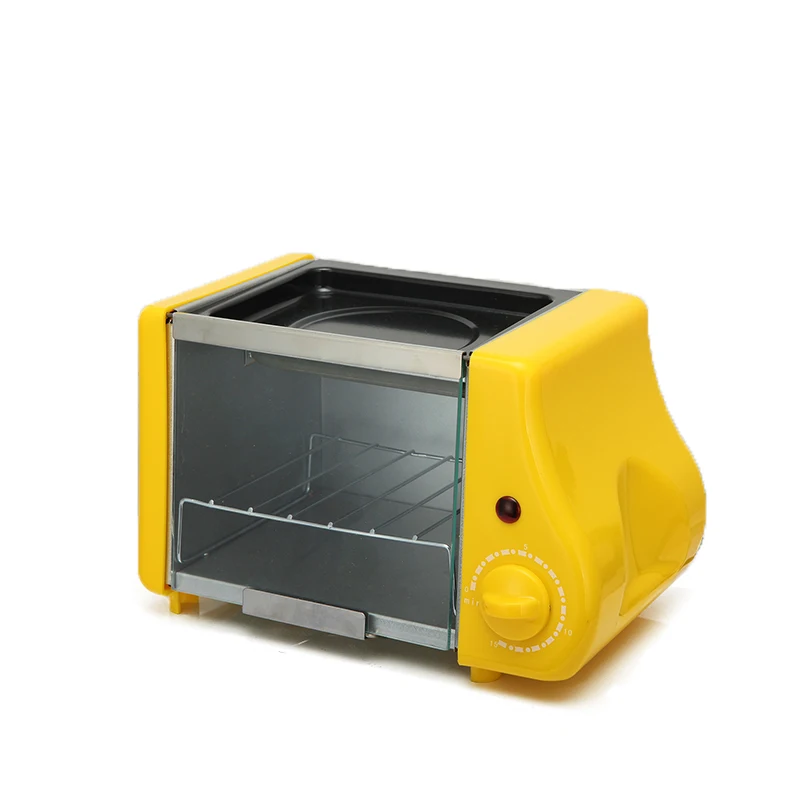 

220V Mini Household Electric Oven With Frying Pan 2 In 1 Multifunctional Breakfast Maker Machine For School Travel Hotel EU/AU/U