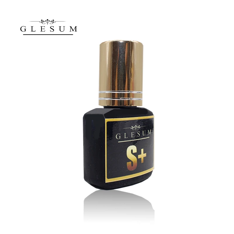 Glesum 10 мл 1-2s сухой Высококачественный клей для наращивания ресниц с бесплатной