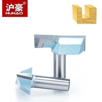 huhao 1pc shank 12 14 cnc cleaning bottom router bit woodworking tools bits for wood double flute carbide tipped endmill