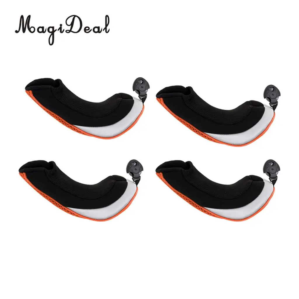 Orange MagiDeal Pack 4 Golf Hybrid UT Club спасательная Крышка для головы со сменным номером бирки 2,3, 4,5, 7, X-различные цвета - Цвет: Orange