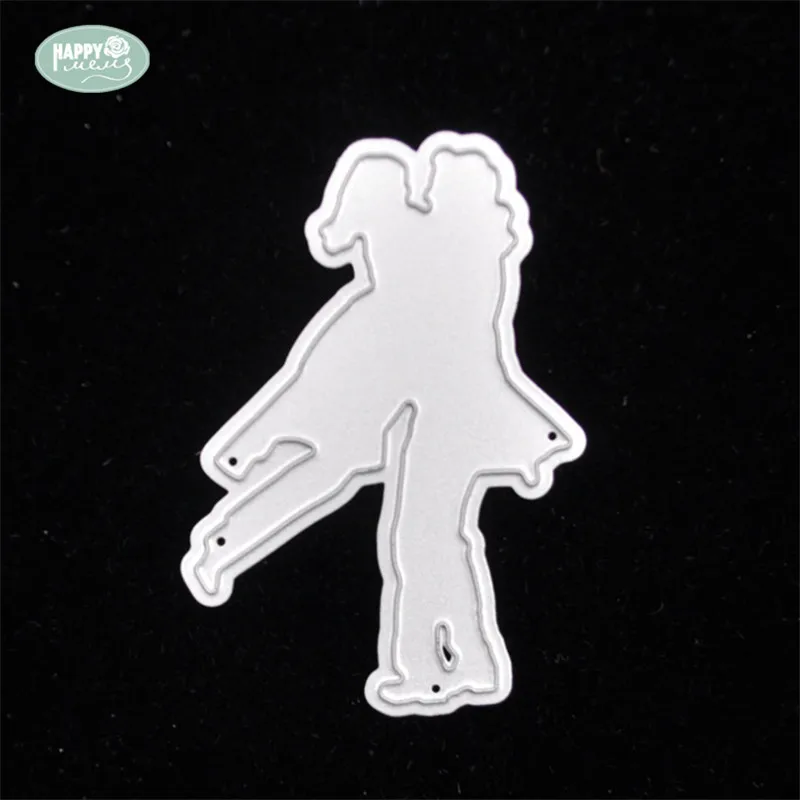 

Happymems Metal Cutting Dies Valentine's Day Stencils For DIY Scrapbooking Photo Album Decorative Embossing DIY Paper Cards