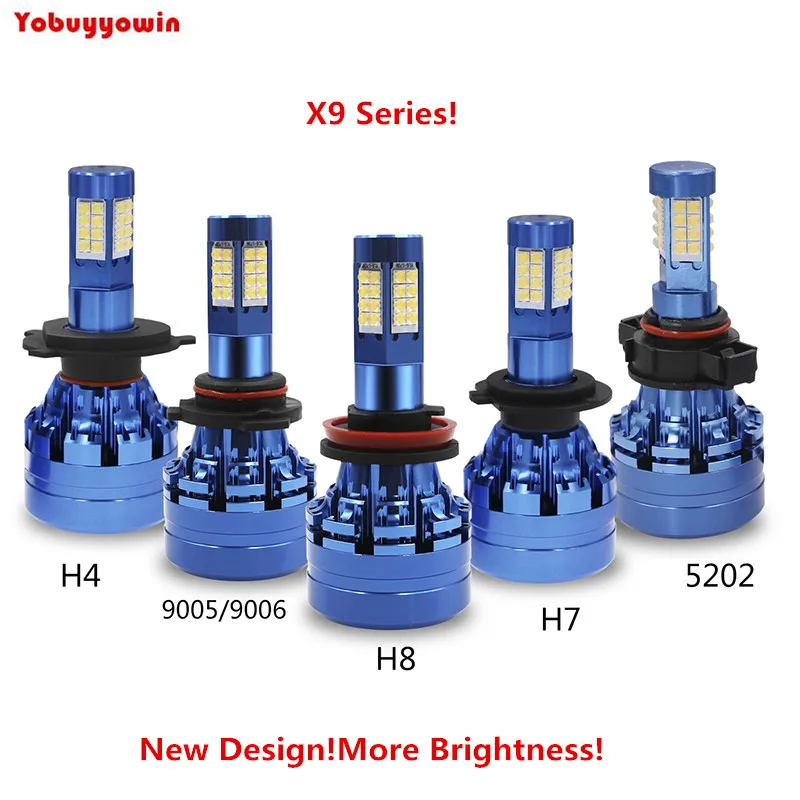 2 * H7 X9 LED CanBUS Turbo Автомобильные фары Противотуманные Сеул Sharp Чип 160 Вт 18000лм белый (H4