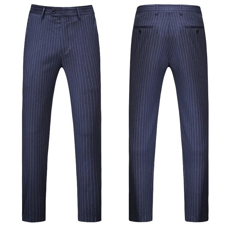 Куртка + брюки жилет модный бренд Для мужчин Костюмы Пиджаки Slim Fit Свадебные