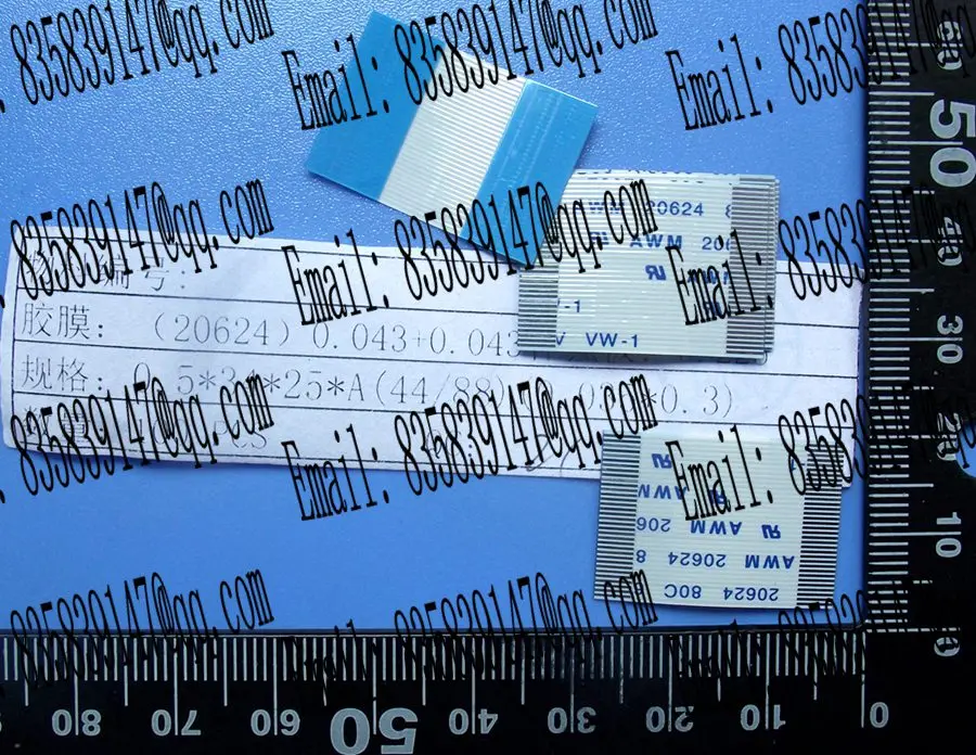 Гибкий плоский кабель FFC 0 5 pitch 34pin 25mm coplanar A type ROHS для TTL LCD DVD Компьютера|cable for computer|ttl