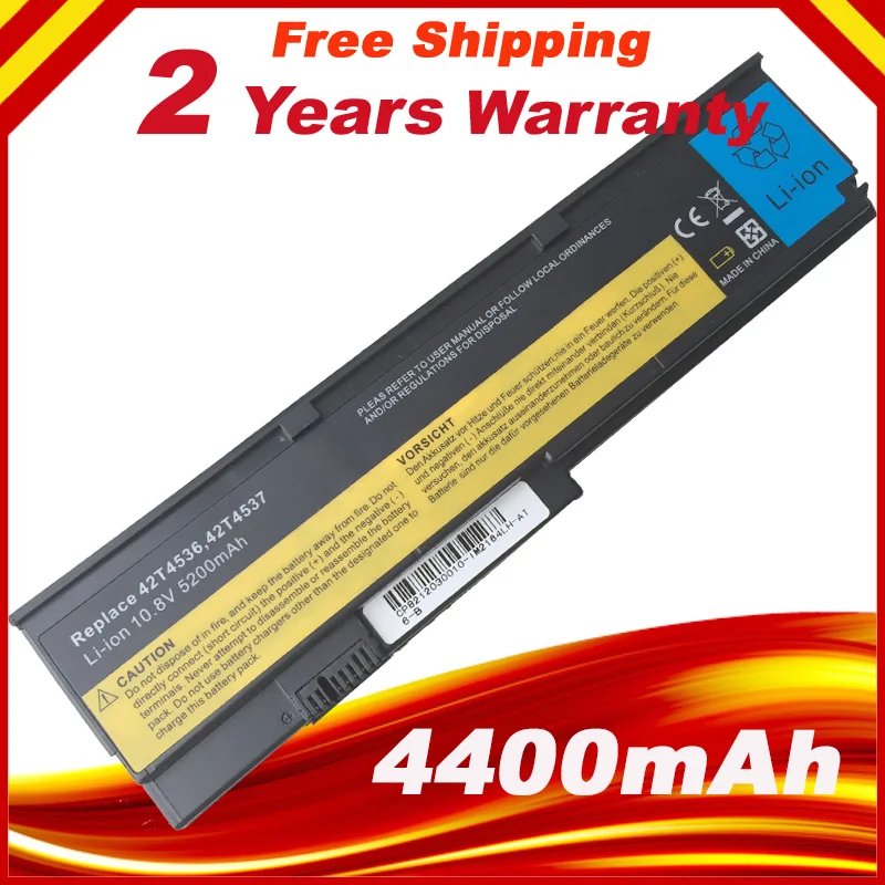 Новый аккумулятор для ноутбука lenovo thinkpad X200 X200S X201 X201S X201I аккумуляторы 42T4535 42T4836